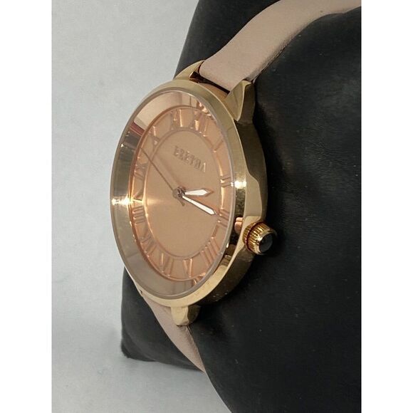 Bertha Women's Tan Leather Analog Rose Gold Dial Quartz Genuine Watch WK17 - Picture 4 of 12